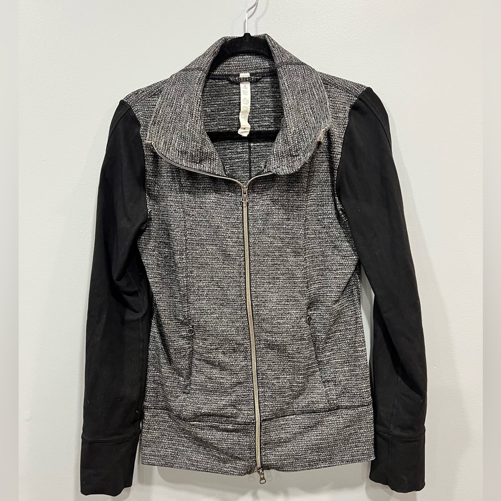 LULULEMON Daily Yoga Jacket Slub Zip-Up size 6